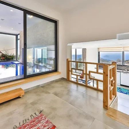 Fascinating With Private Indoor Pool, Garden And Jacuzzi In Kalkan, Kas Вилла Bezirgan